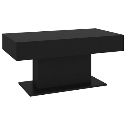 Soffbord svart 96x50x45 cm konstruerat trä