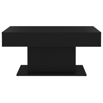 Soffbord svart 96x50x45 cm konstruerat trä