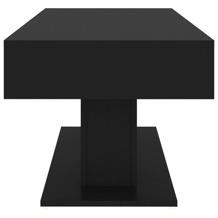 Soffbord svart 96x50x45 cm konstruerat trä