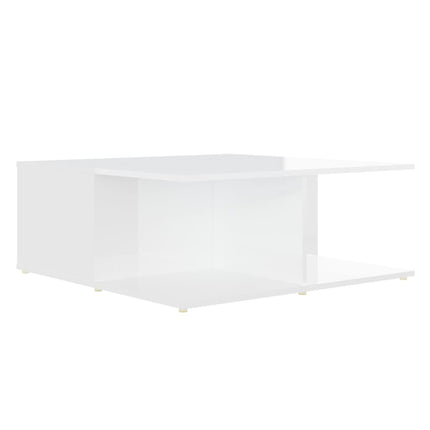 Soffbord vit 80x80x31 cm konstruerat trä