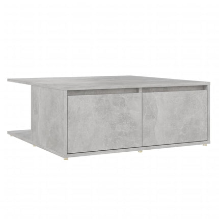 Soffbord betonggrå 80x80x31 cm konstruerat trä