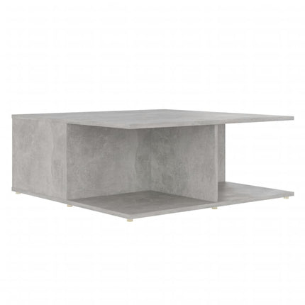 Soffbord betonggrå 80x80x31 cm konstruerat trä