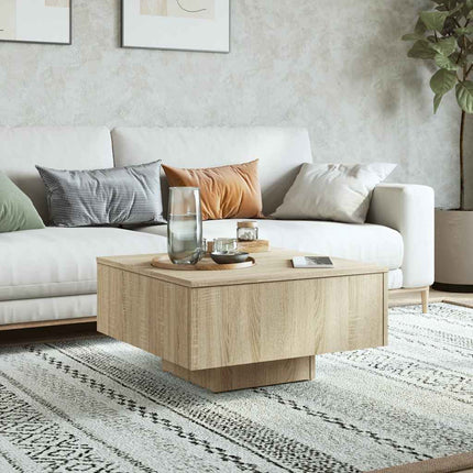 Soffbord sonoma-ek 60x60x31,5 cm konstruerat trä