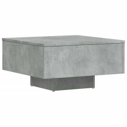 Soffbord betonggrå 60x60x31,5 cm konstruerat trä