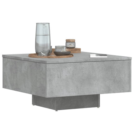 Soffbord betonggrå 60x60x31,5 cm konstruerat trä