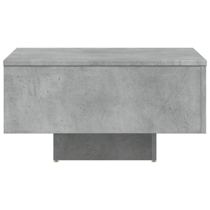 Soffbord betonggrå 60x60x31,5 cm konstruerat trä