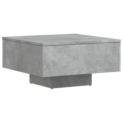 Soffbord betonggrå 60x60x31,5 cm konstruerat trä