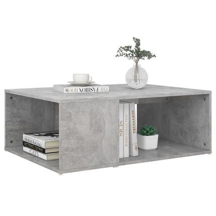 Soffbord betonggrå 90x67x33 cm konstruerat trä
