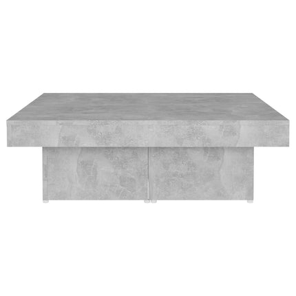 Soffbord betonggrå 90x90x28 cm konstruerat trä