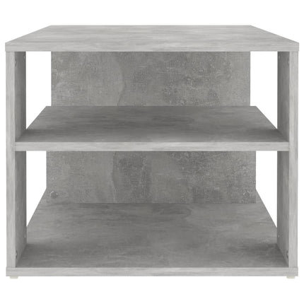 Soffbord betonggrå 100x50x40 cm konstruerat trä