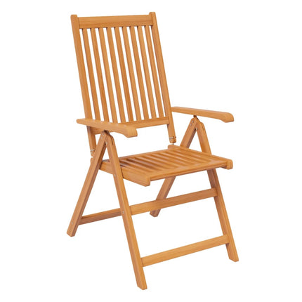 Matgrupp för trädgården 9 delar massivt akaciaträ 160-240 cm