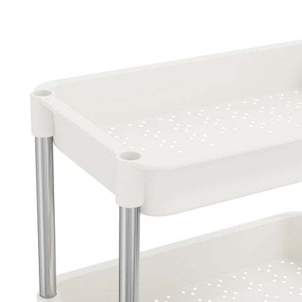 Rullvagn 5 våningar vit 42x29x128 cm järn och ABS
