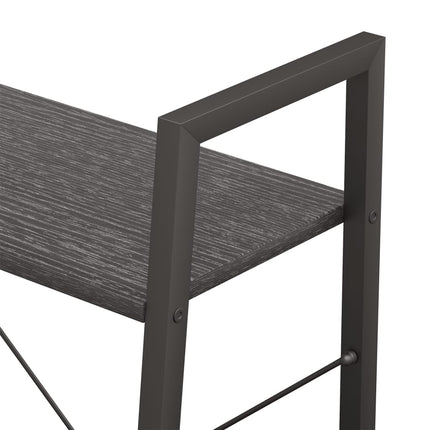 Stående hylla med 3 hyllplan svart 56x35x108 cm