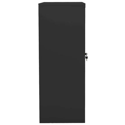 Dokumentskåp antracit 90x40x105 cm stål