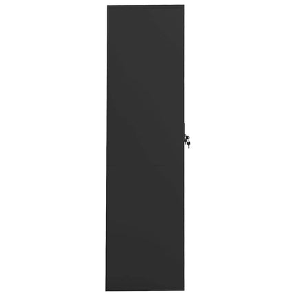 Garderob antracit 80x50x180 cm stål