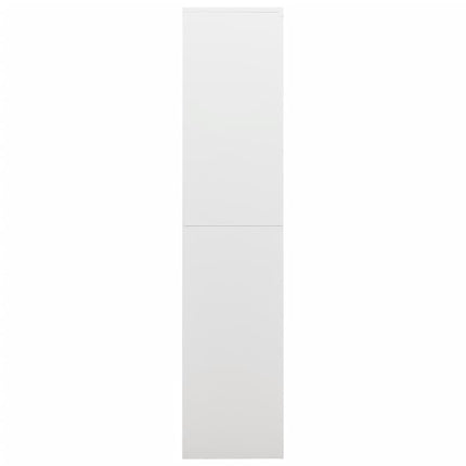 Förvaringsskåp vit 90x40x180 cm stål