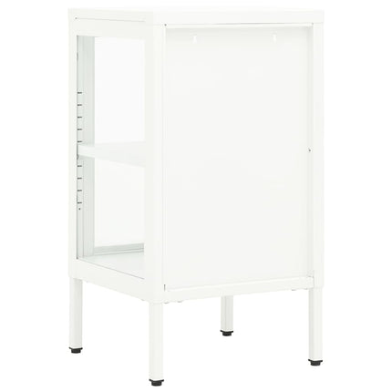 Skänk 38x35x70 cm metall och glas