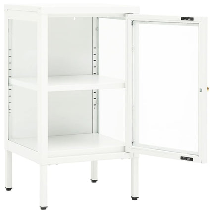 Skänk 38x35x70 cm metall och glas