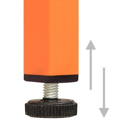 Förvaringsskåp orange 80x35x101,5 cm stål