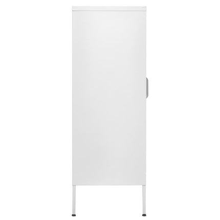 Förvaringsskåp vit 80x35x101,5 cm stål