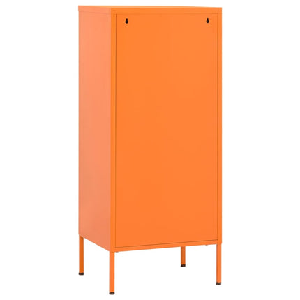 Förvaringsskåp orange 42,5x35x101,5 cm stål
