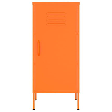 Förvaringsskåp orange 42,5x35x101,5 cm stål
