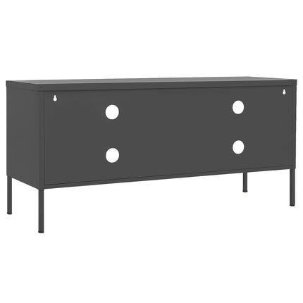 Tv-bänk antracit 105x35x50 cm stål