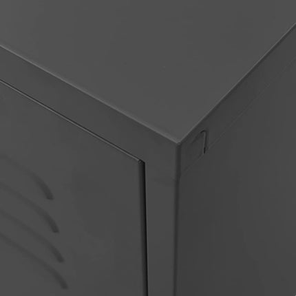 Tv-bänk antracit 105x35x50 cm stål