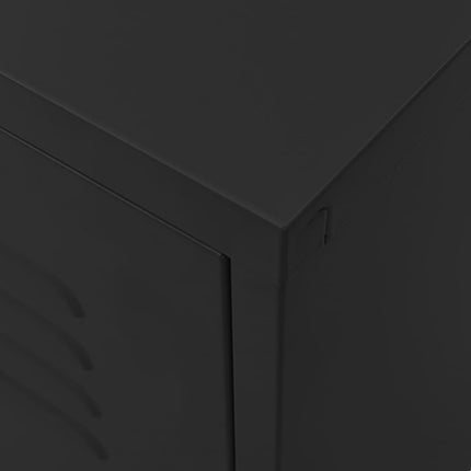 Tv-bänk svart 105x35x50 cm stål