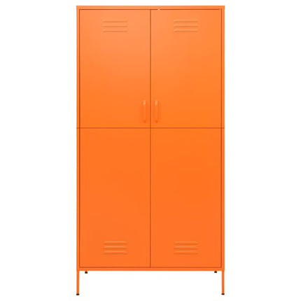 Garderob 90x50x180 cm Orange stål