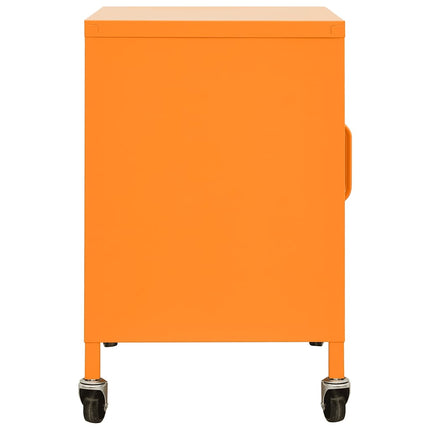 Förvaringsskåp orange 60x35x56 cm stål