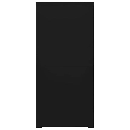 Dokumentskåp svart 46x62x133 cm stål