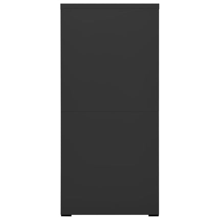 Dokumentskåp antracit 46x62x133 cm stål