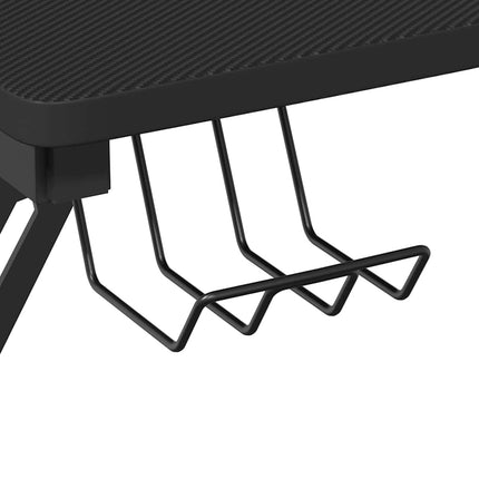 Gamingskrivbord med Y-formade ben svart 90x60x75 cm