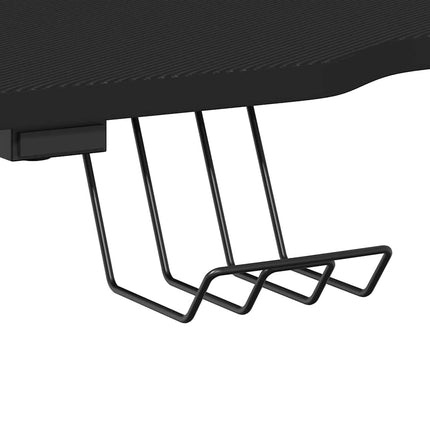 Gamingskrivbord med ZZ-formade ben svart 90x60x75 cm