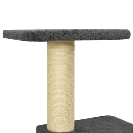 Klösträd med sisalpelare mörkgrå 118,5 cm