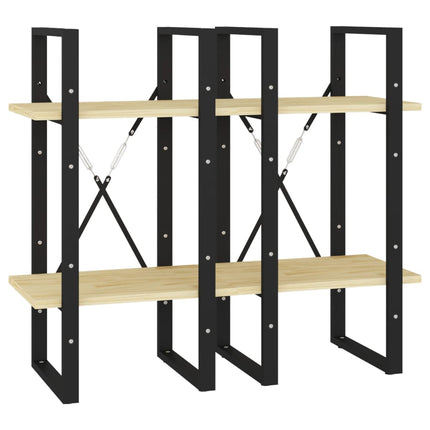 Bokhylla 4 hyllplan 40x30x140 cm massiv furu