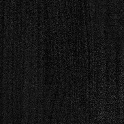 Bokhylla 4 hyllplan svart 100x30x140 cm massiv furu