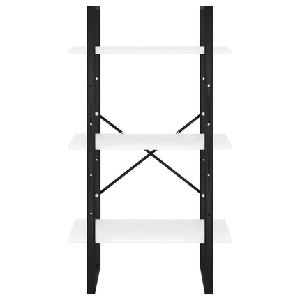 Förvaringshylla vit 60x30x105 cm konstruerat trä