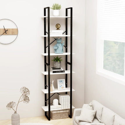 Förvaringshylla vit 60x30x210 cm massiv furu