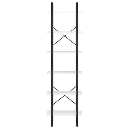 Förvaringshylla vit 60x30x210 cm massiv furu