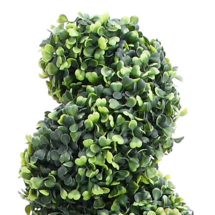 Konstväxt buxbomar spiral med kruka 89 cm grön