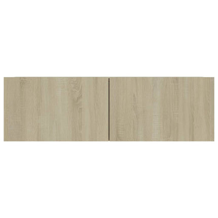 TV-skåp 4 delar sonoma-ek 100x30x30 cm konstruerat trä