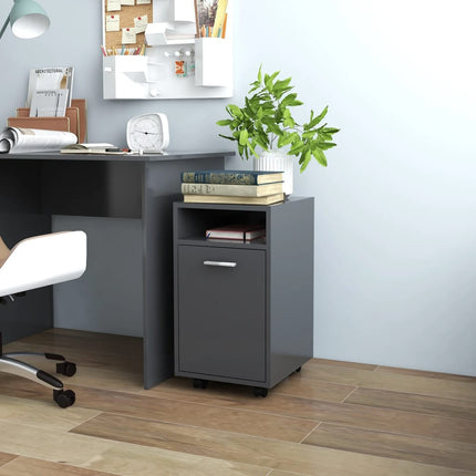 Skåp Med Hjul 33X38X60 Cm Konstruerat Trä