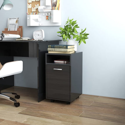 Skåp Med Hjul 33X38X60 Cm Konstruerat Trä