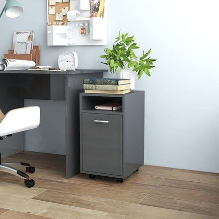 Skåp Med Hjul 33X38X60 Cm Konstruerat Trä