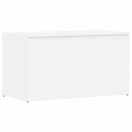 Förvaringskista vit 84x42x46 cm konstruerat trä