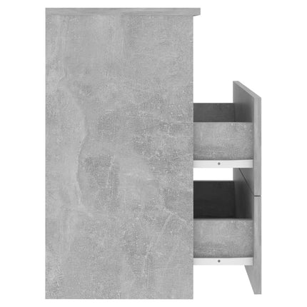 Sängbord 2 st betonggrå 50x32x60 cm