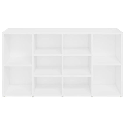 Skobänk vit 103x30x55 cm konstruerat trä