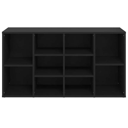 Skobänk svart 103x30x55 cm konstruerat trä